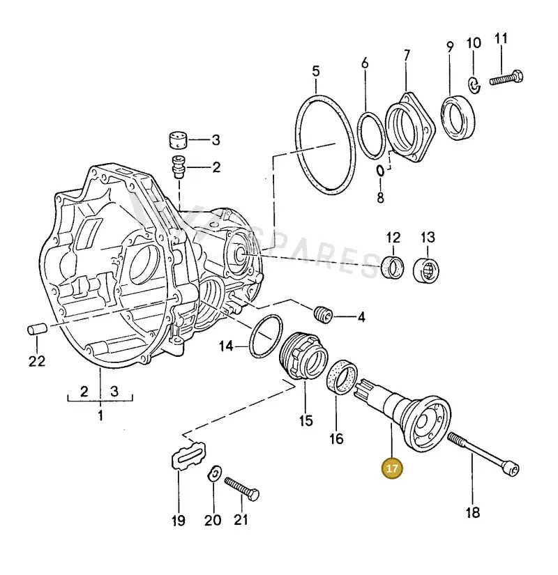 087409355 — Porsche Coupe (1988-1991) diagram p14308000, position 17
