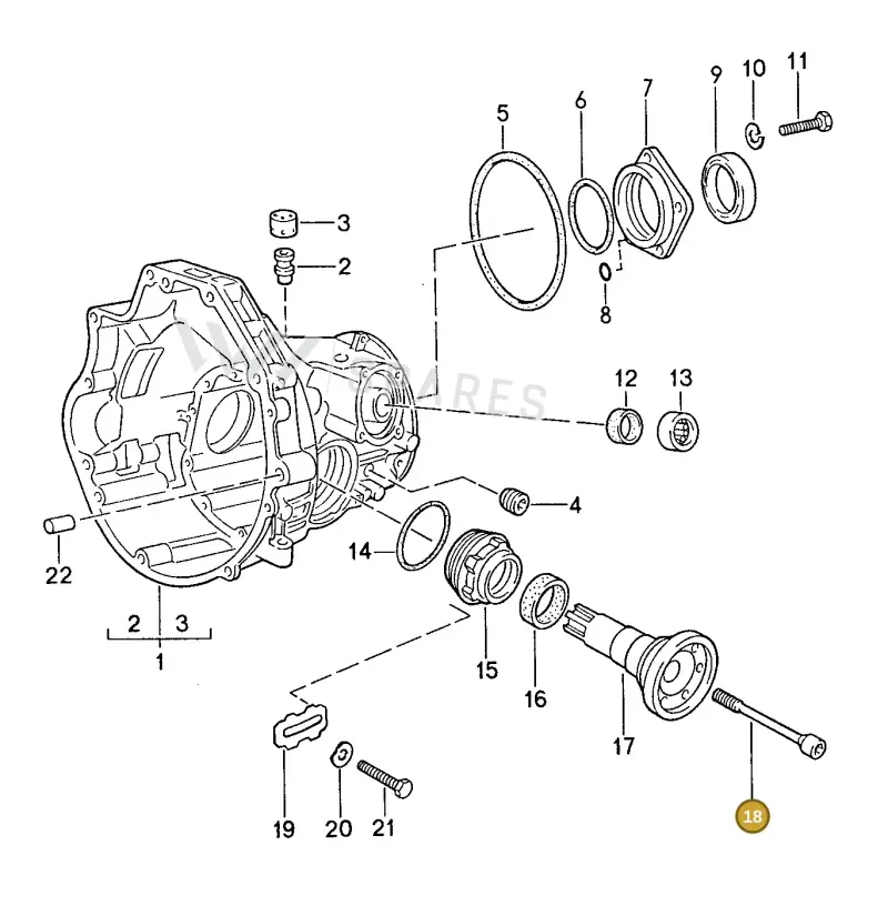 087409359 — Porsche Coupe (1988-1991) diagram p14308000, position 18