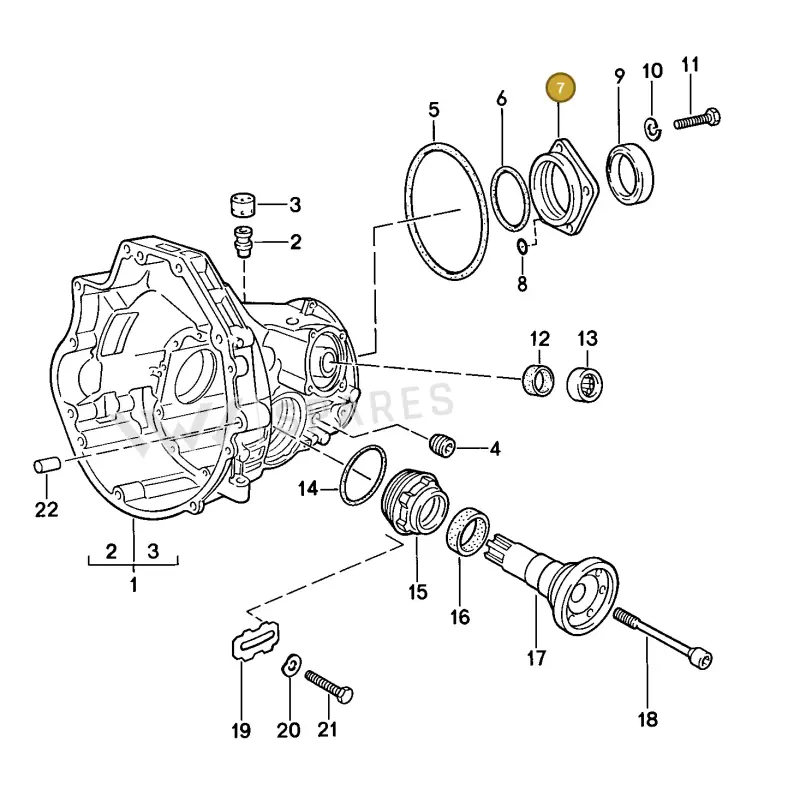 087409623A — Porsche S Coupe (1985-1988) diagram p09308000, position 7