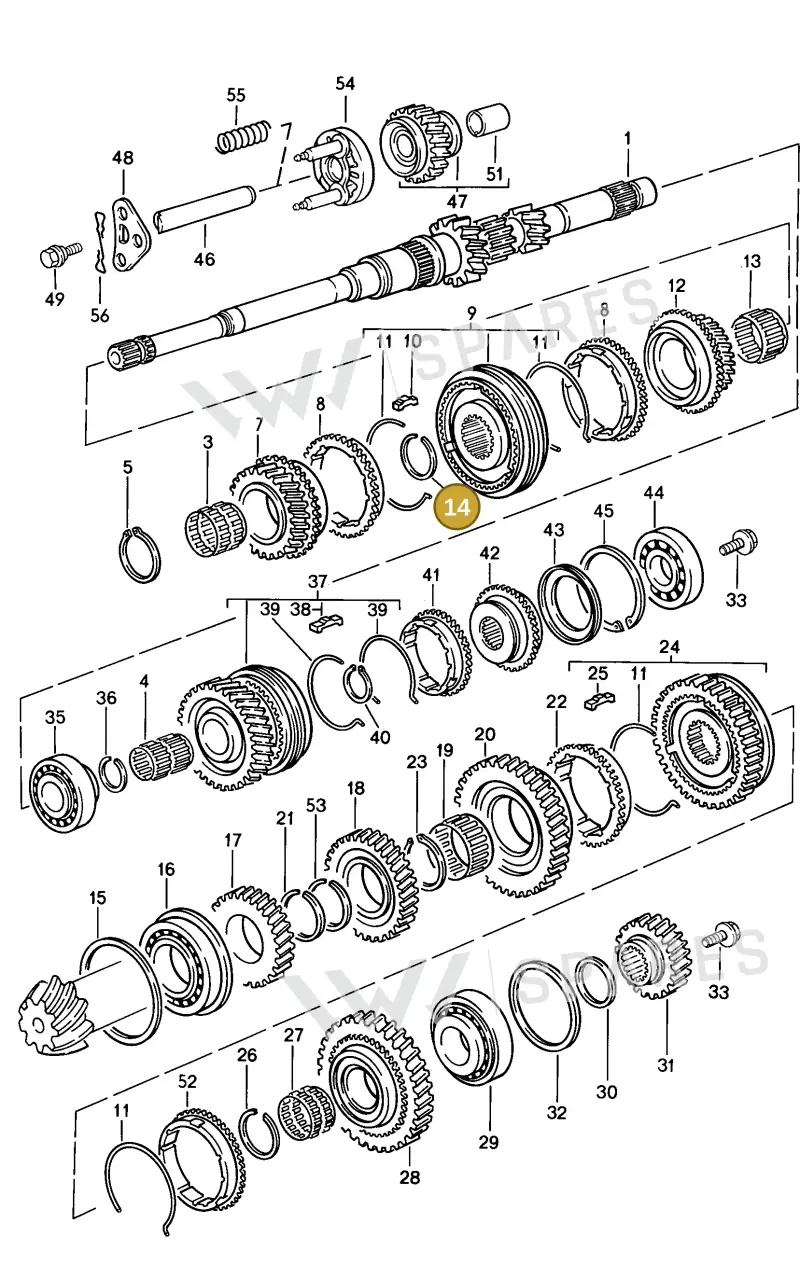 088311317 — Porsche S Coupe (1985-1988) diagram p09303000, position 14