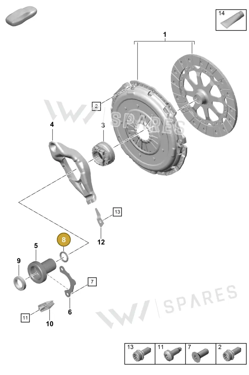 0A2311091A — Porsche Boxster Spyder (2019-) diagram p55301200, position 8