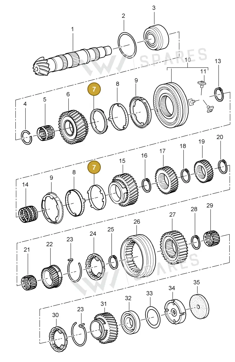 0B1311277 — Porsche Boxster S (1996-2004) diagram p20303006, position 7