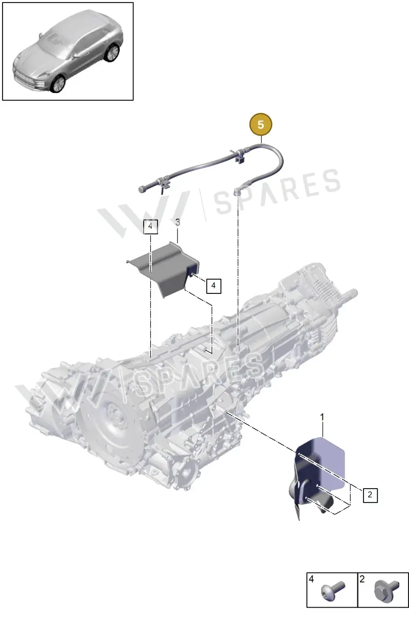 0B5301675A — Porsche Macan R4 TFSI (2018-) diagram p52302005, position 5