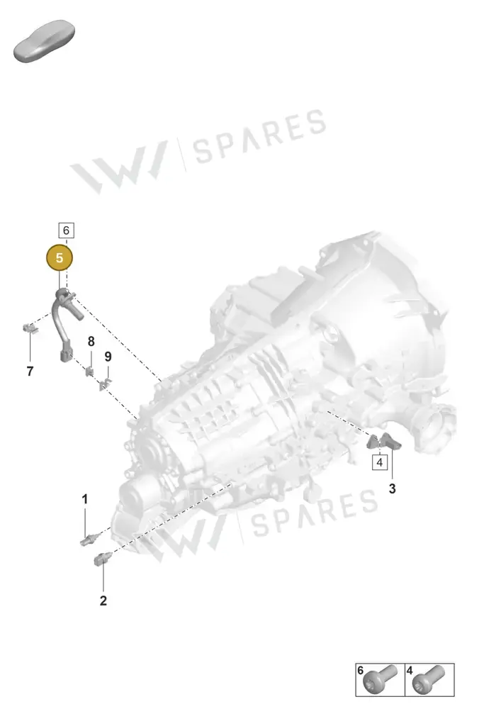 0C4906401B — Porsche 911 (2021-2022) diagram p53301120, position 5