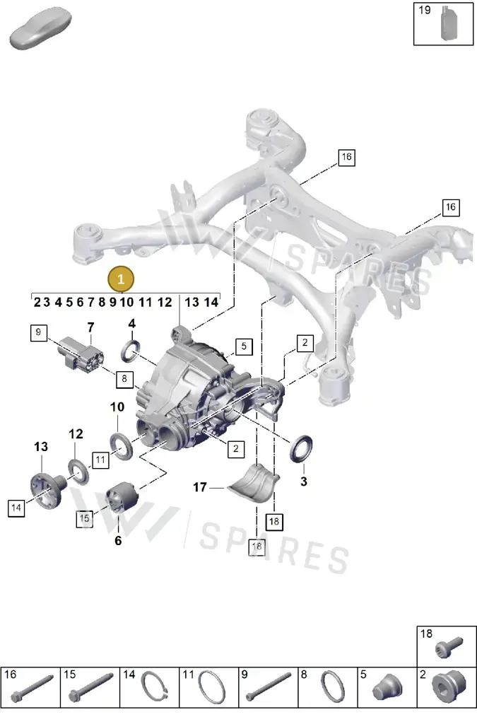 0DM500043CX — Porsche Cayenne Coupe (2023-2023) diagram p60305010, position 1