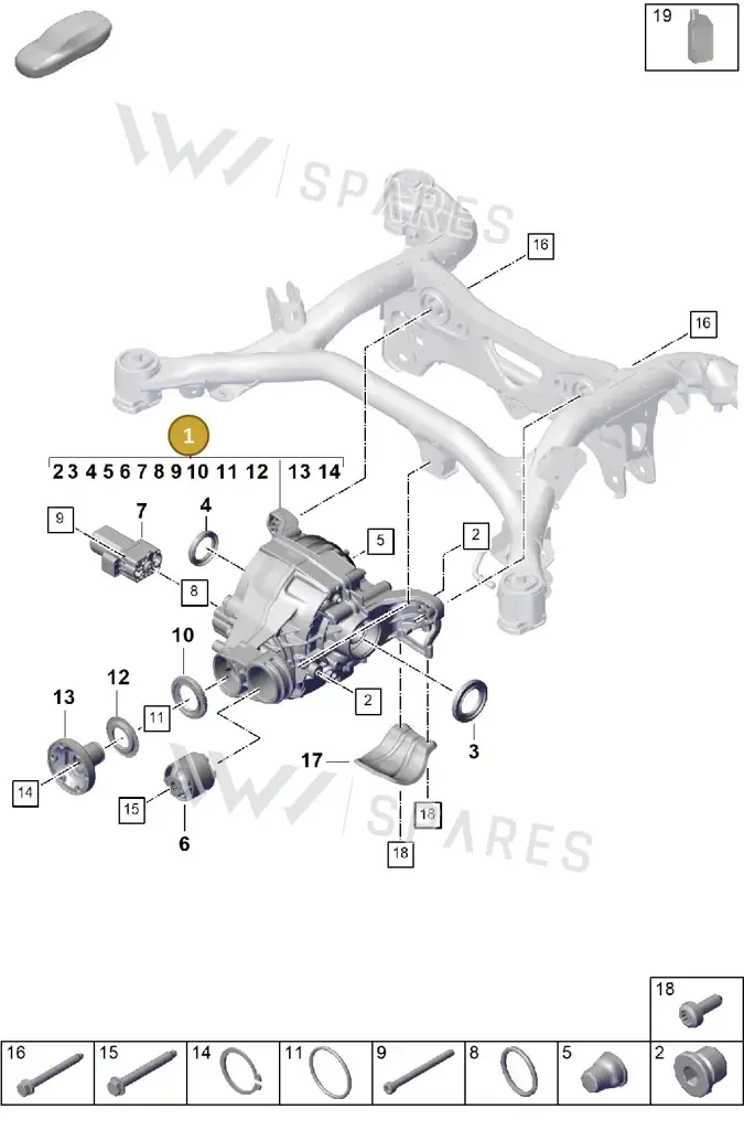 0DM500043C — Porsche Cayenne Coupe (2023-2023) diagram p60305010, position 1