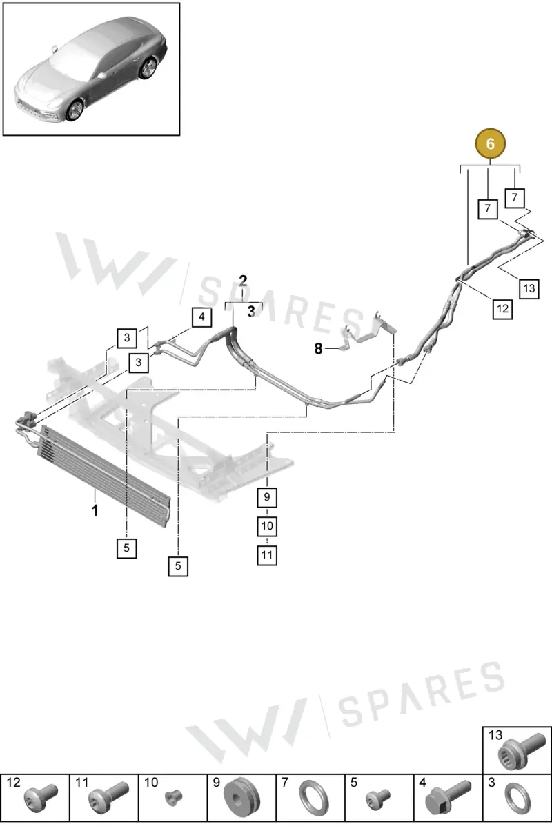 0DS317760 — Porsche Panamera (2016-2020) diagram p49360000, position 6