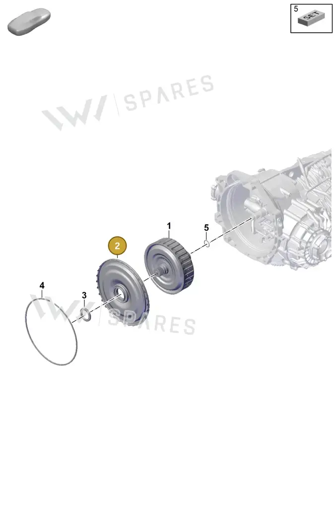 0DT301182 — Porsche 911 (2024-2025) diagram p57302200, position 2