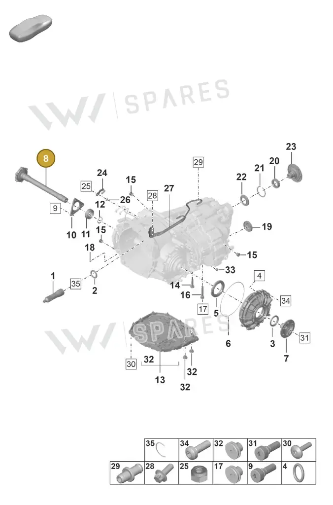 0DT311112 — Porsche 911 (2024-2025) diagram p53302100, position 8