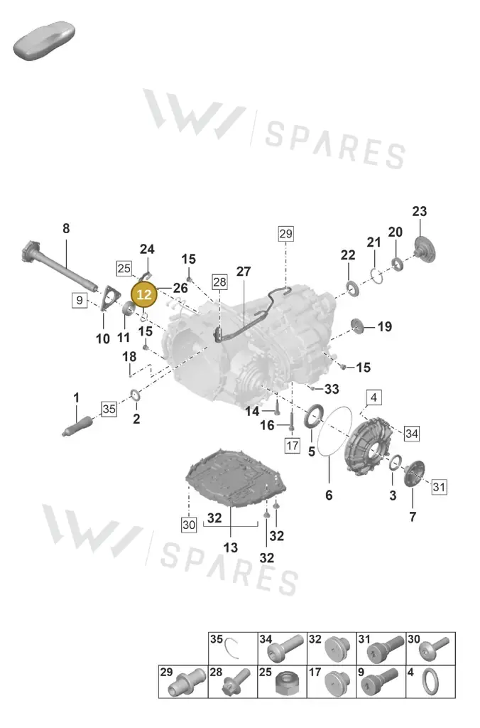 0DT311152 — Porsche 911 (2024-2025) diagram p53302100, position 12
