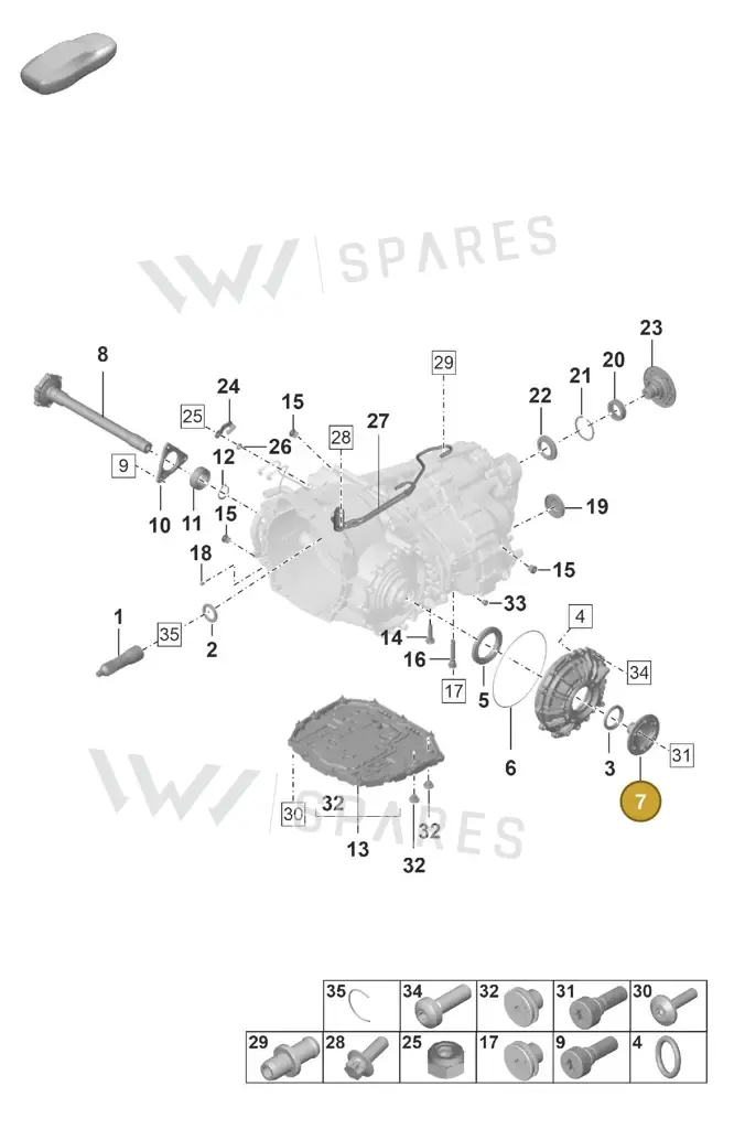 0DT323662 — Porsche 911 (2024-2025) diagram p53302100, position 7