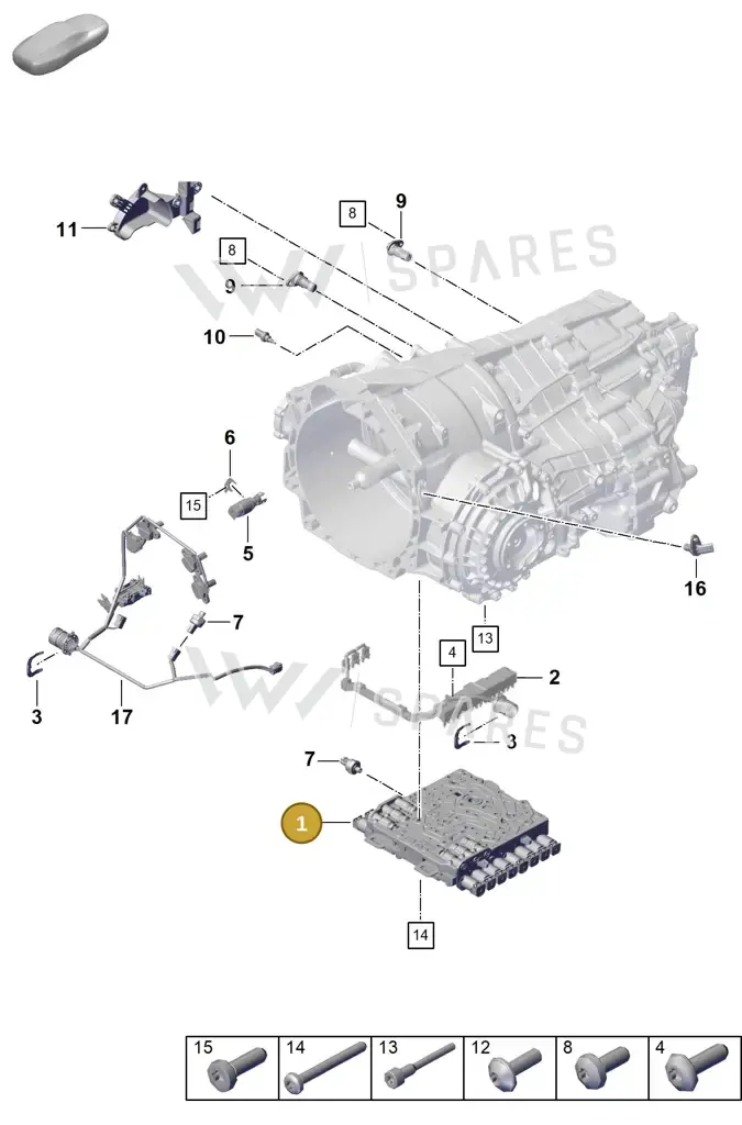 0DT325101B — Porsche 911 (2020-2022) diagram p57302120, position 1
