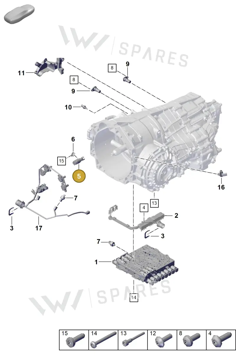 0DT325251 — Porsche 911 (2020-2022) diagram p57302120, position 5