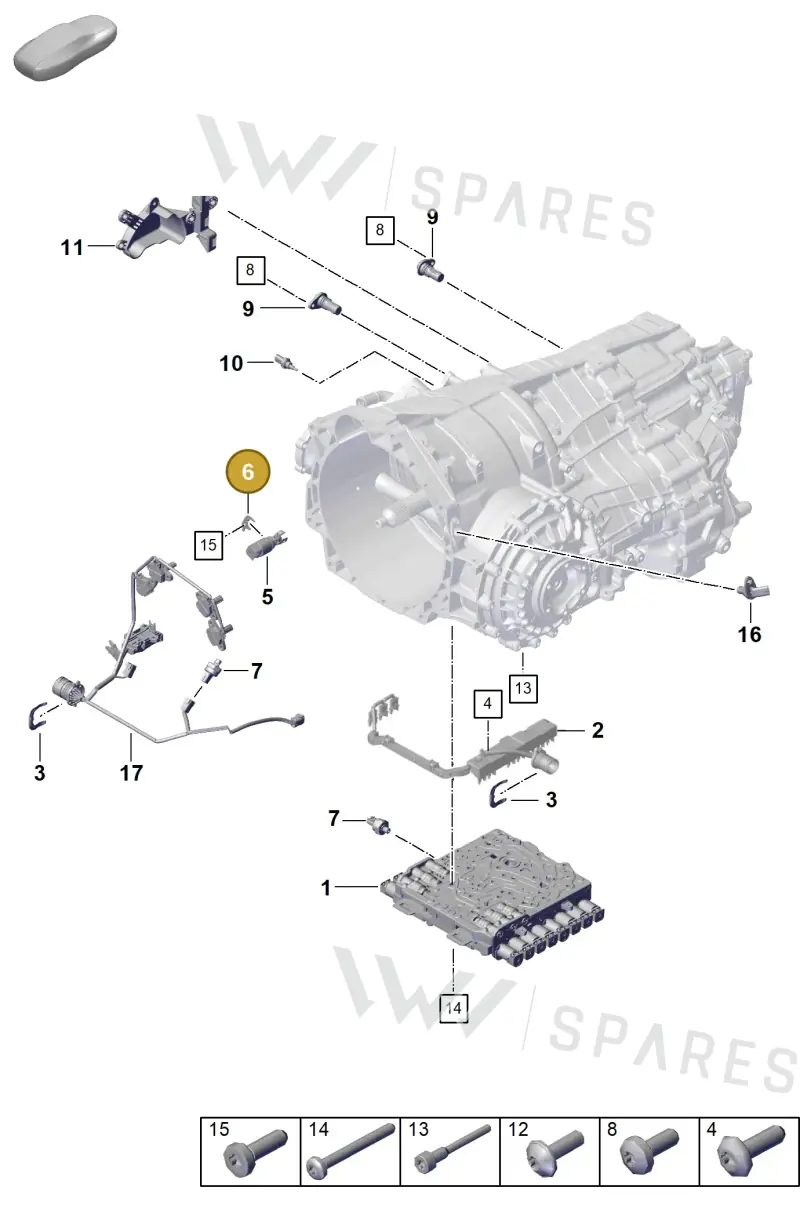 0DT325363 — Porsche 911 (2020-2022) diagram p57302120, position 6