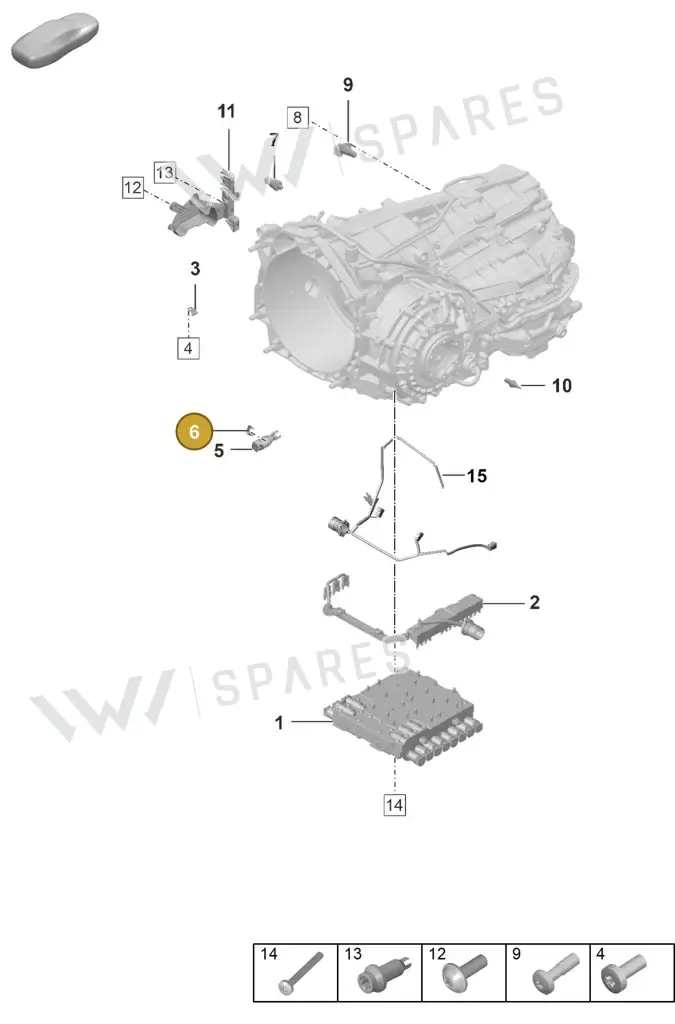 0DT325363 — Porsche 911 (2024-2025) diagram p53302120, position 6