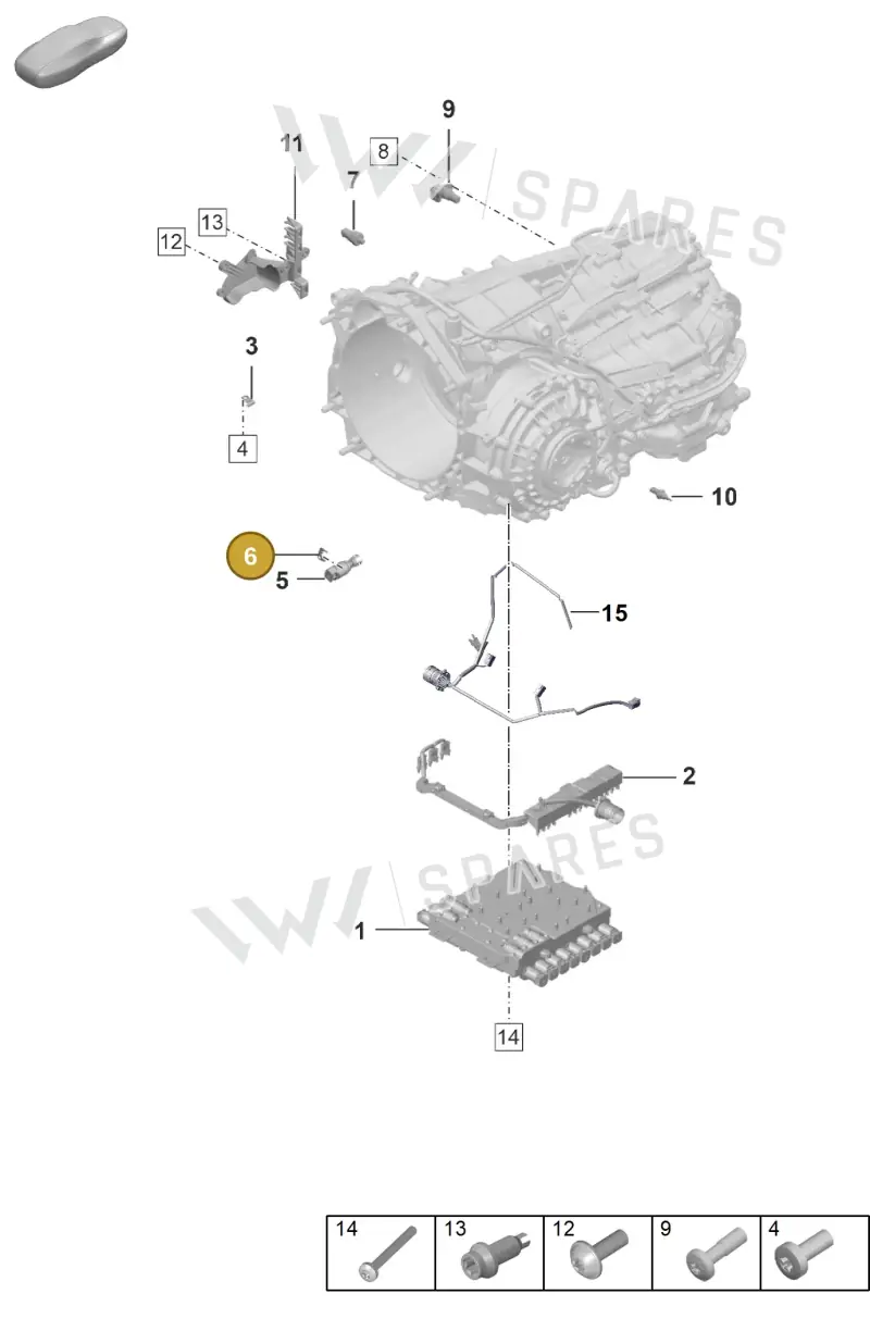 0DT325363 — Porsche 911 (2024-2025) diagram p53302120, position 6