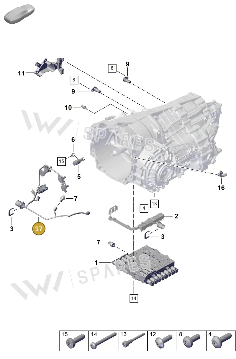 0DT907889 — Porsche 911 (2020-2022) diagram p57302120, position 17