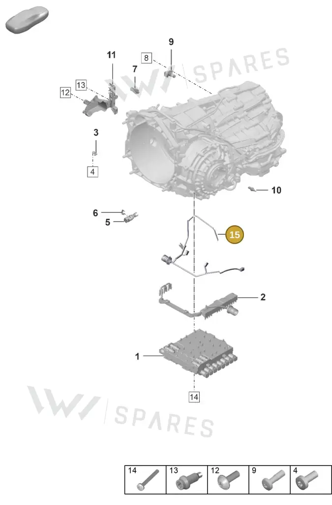 0DT907889 — Porsche 911 (2024-2025) diagram p53302120, position 15