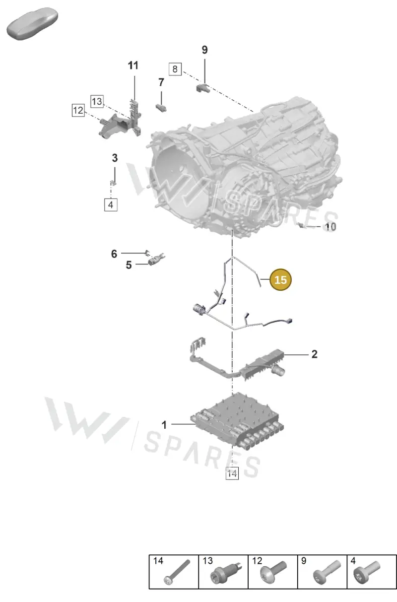 0DT907889 — Porsche 911 (2024-2025) diagram p53302120, position 15