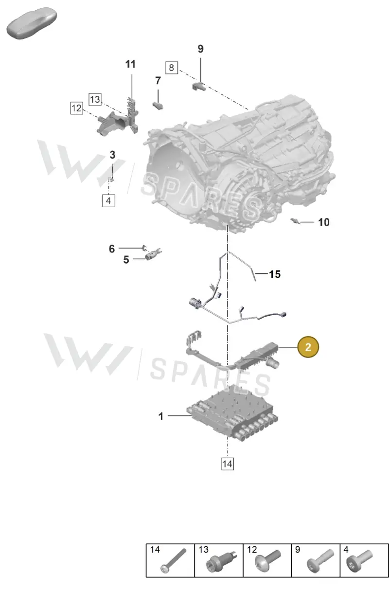 0DT907998 — Porsche 911 (2018-2024) diagram p53302120, position 2