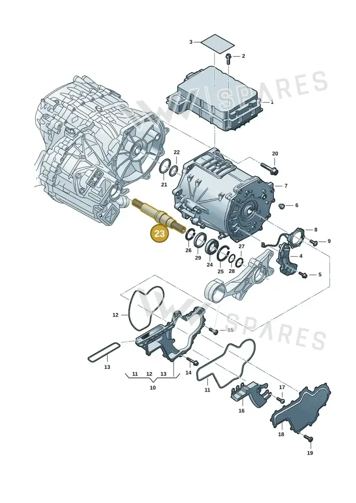 0ME307255B — Audi RS e-tron GT (2020-2025) diagram 4j1901910, position 23