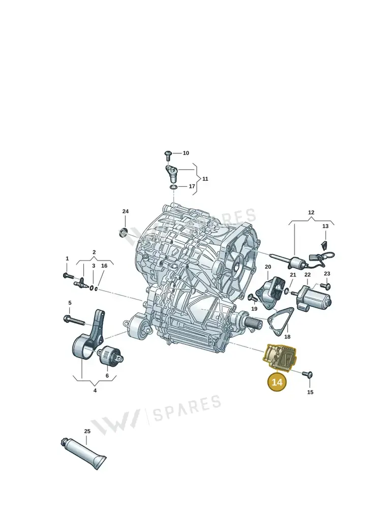0ME315249E — Audi RS e-tron GT (2020-2025) diagram 4j1300550, position 14