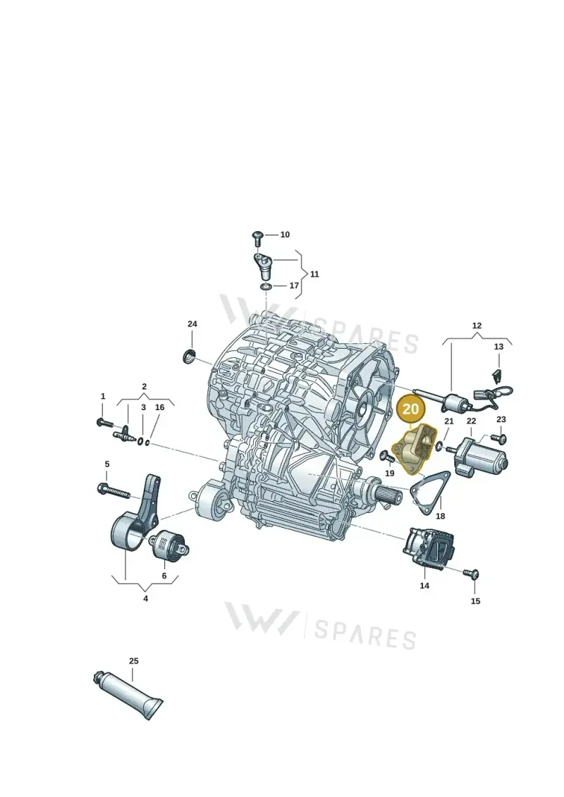 0ME321341 — Audi RS e-tron GT (2020-2025) diagram 4j1300550, position 20+7