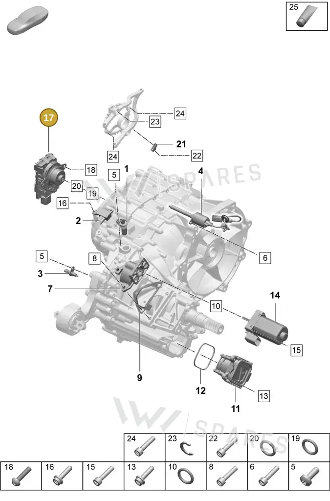 0ME325835H — Porsche Taycan Sport Turismo (2023-2025) diagram p64355200, position 17