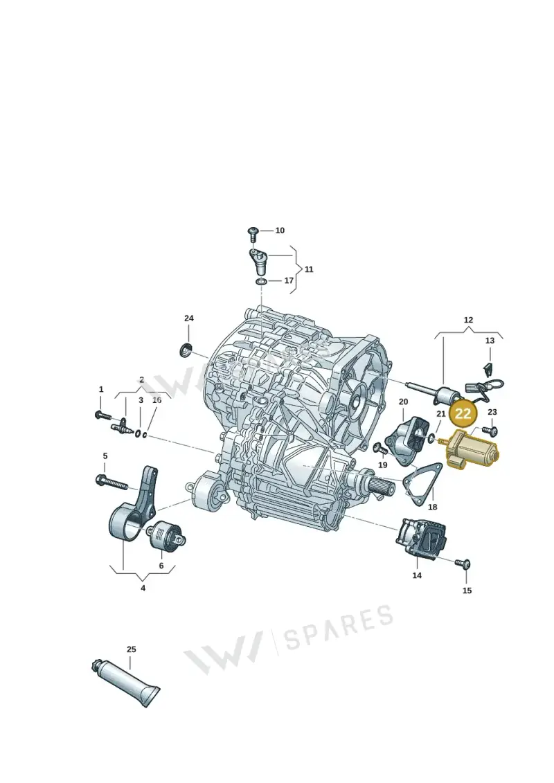 0ME341601 — Audi RS e-tron GT (2020-2025) diagram 4j1300550, position 22+17