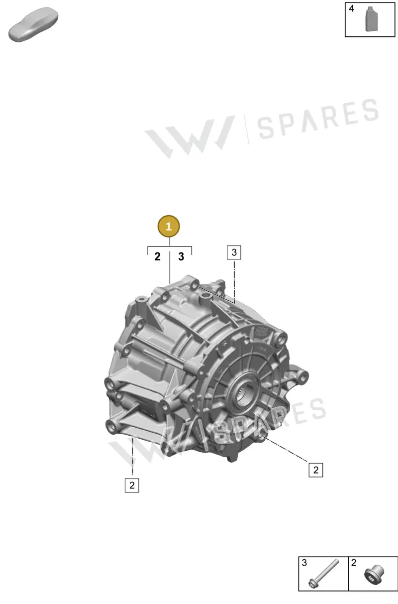 0MG300045HX — Porsche Taycan Sport Turismo (2023-2025) diagram p64354000, position 1