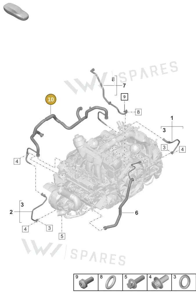 0PB101161B — Porsche 992 Sport Classic (2020-) diagram p57107350, position 10