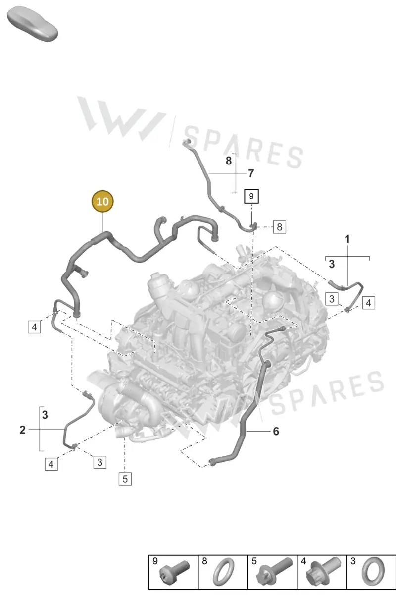 0PB101161B — Porsche 992 Sport Classic (2020-) diagram p57107350, position 10