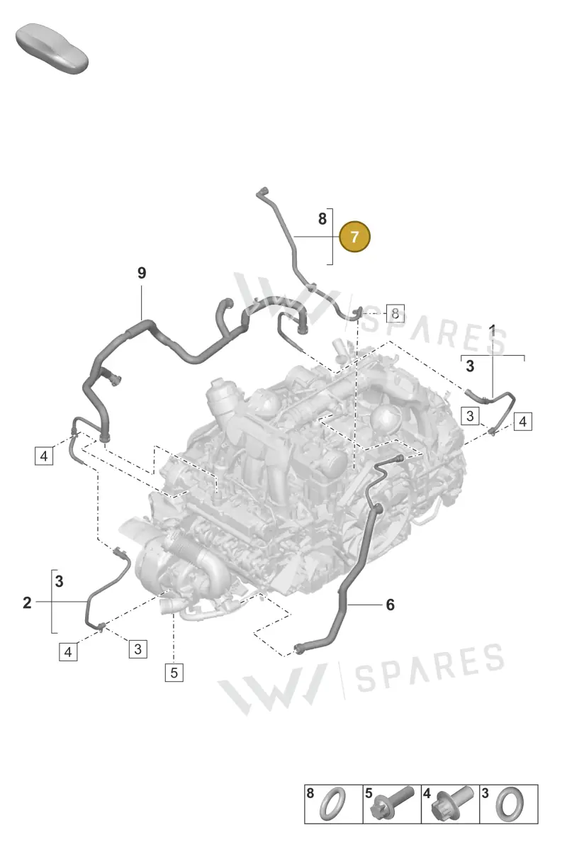 0PB101210B — Porsche 911 (2018-2024) diagram p53107350, position 7
