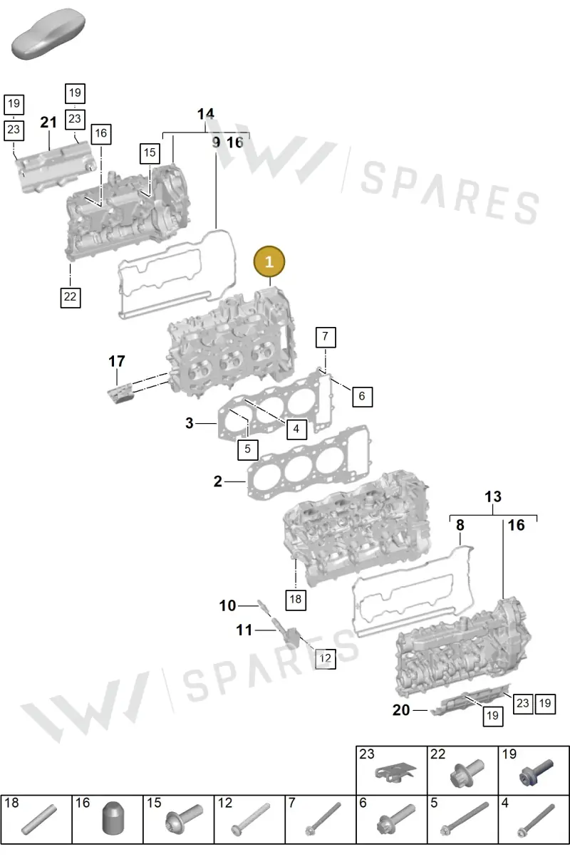 0PB103064E — Porsche 911 (2024-2025) diagram p63103000, position 1