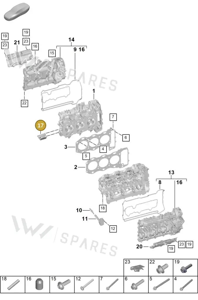 0PB103327 — Porsche 911 (2024-2025) diagram p63103000, position 17