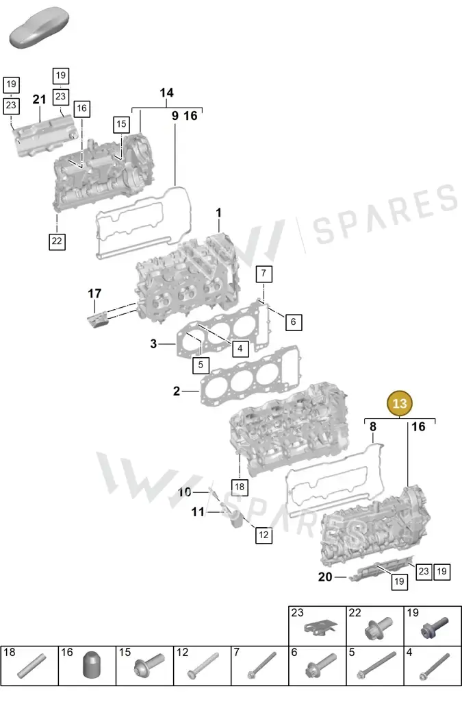 0PB103471B — Porsche 911 (2024-2025) diagram p63103000, position 13