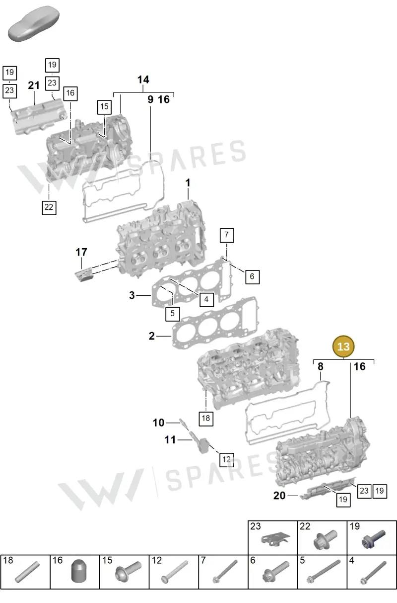 0PB103471B — Porsche 911 (2024-2025) diagram p63103000, position 13