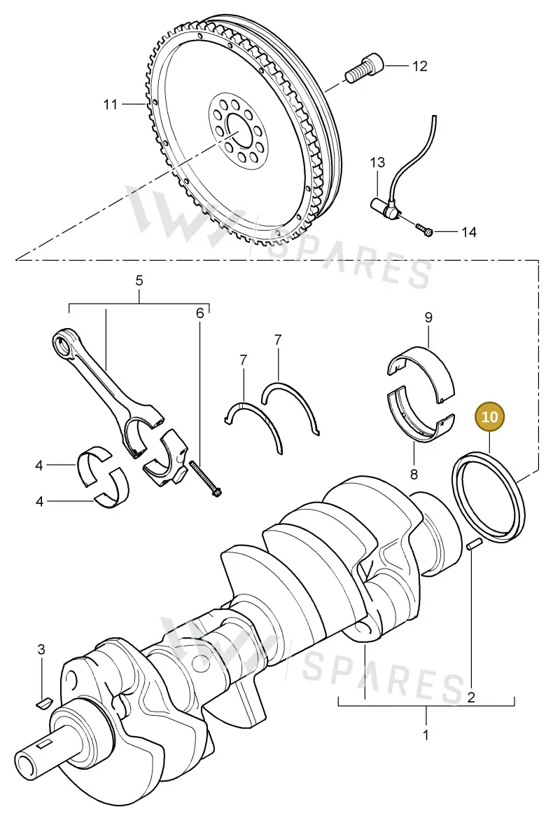 0PB105249 — Porsche Cayenne (2007-2010) diagram p31102000, position 10