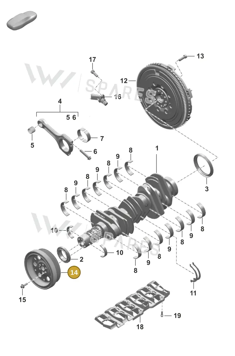 0PB105289D — Porsche 911 (2018-2024) diagram p53102000, position 14