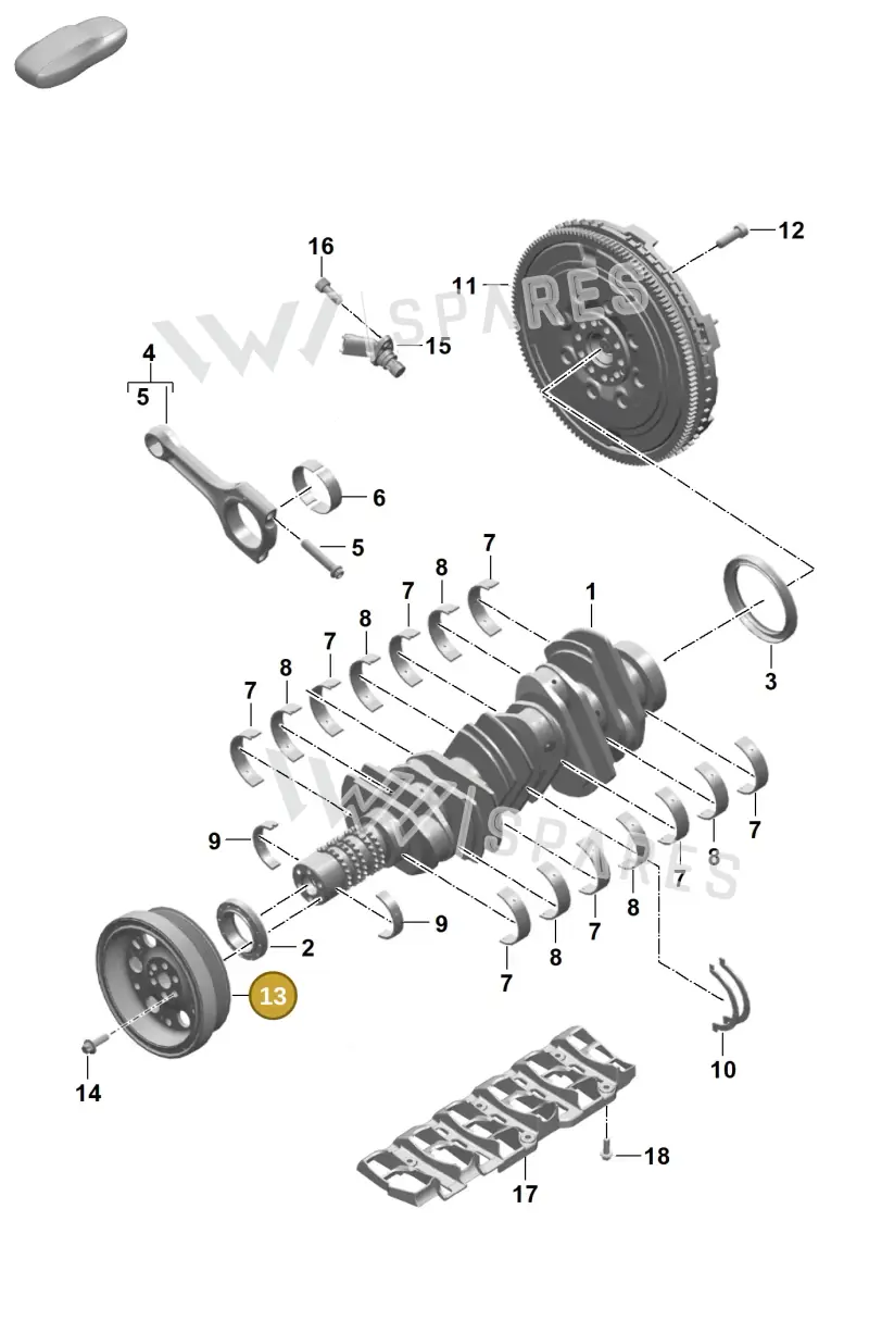 0PB105289D — Porsche 911 (2024-2025) diagram p63102000, position 13