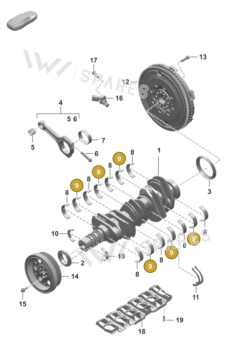 0PB105561N — Porsche 911 (2018-2024) diagram p53102000, position 9