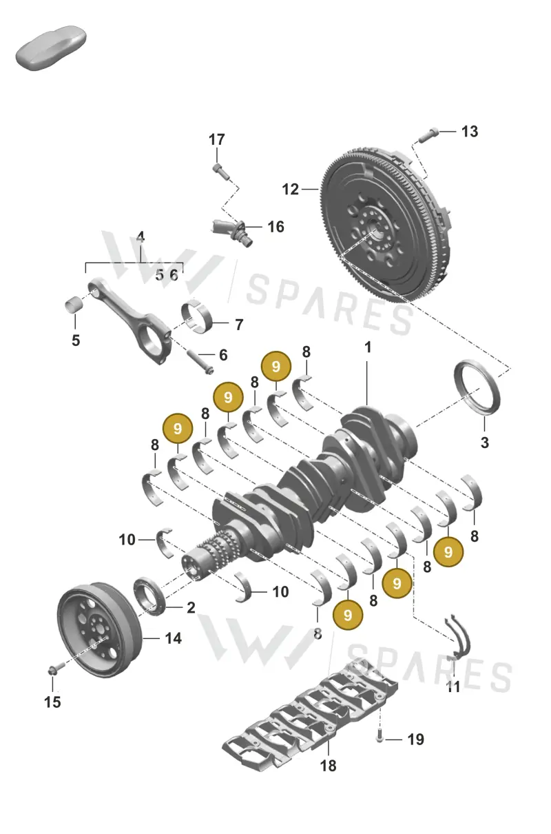 0PB105561P — Porsche 911 (2018-2024) diagram p53102000, position 9