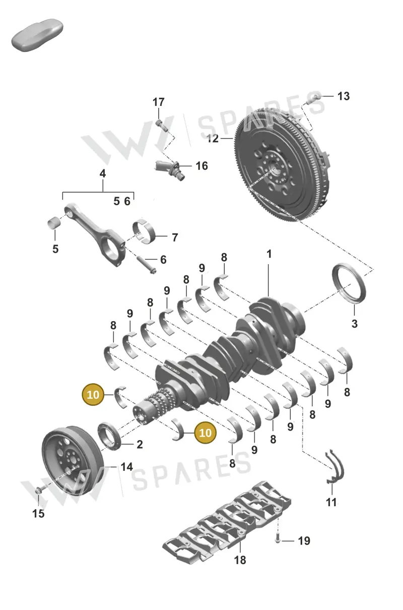 0PB105589B — Porsche 911 (2018-2024) diagram p53102000, position 10