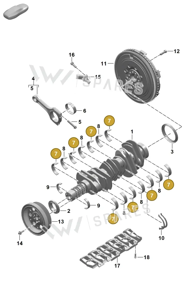 0PB105591Q — Porsche 911 (2024-2025) diagram p63102000, position 7