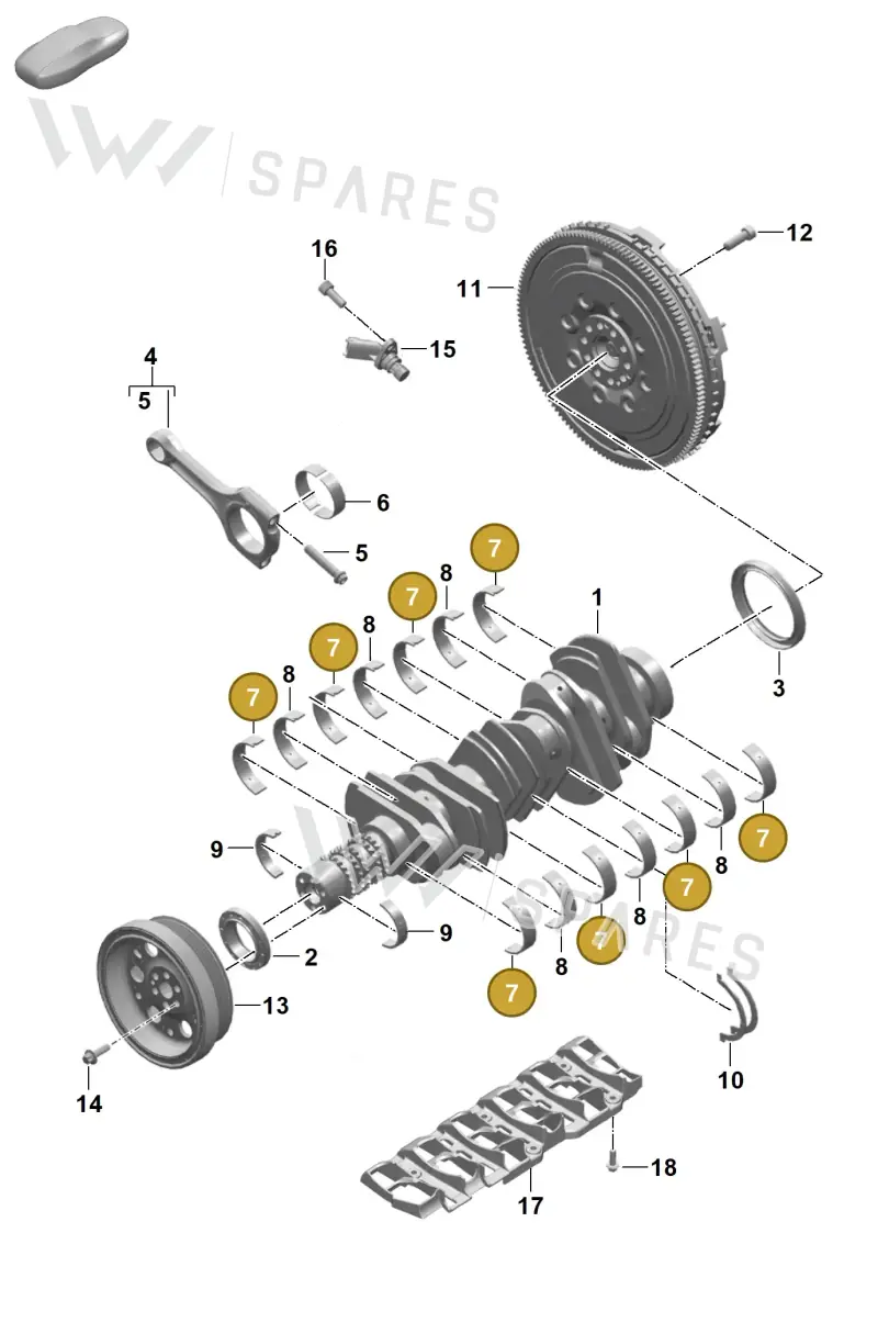 0PB105591S — Porsche 911 (2024-2025) diagram p63102000, position 7