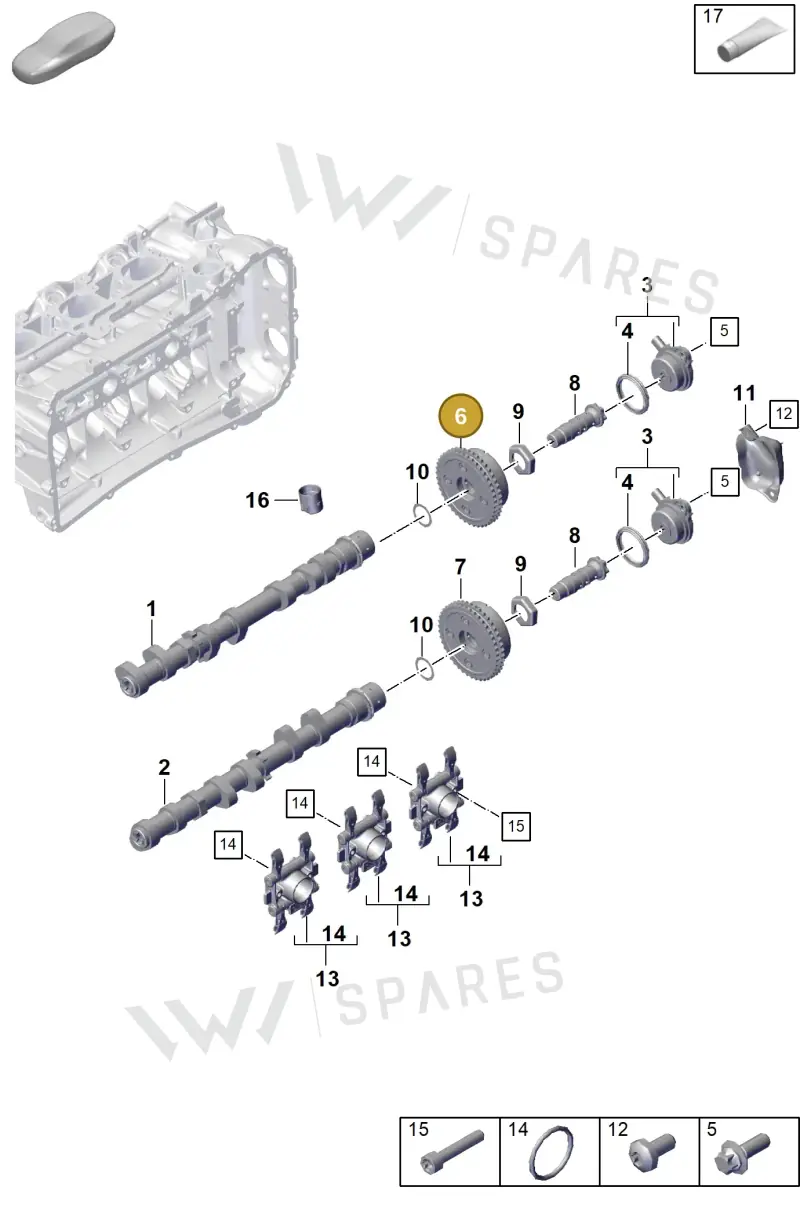 0PB109083C — Porsche 911 (2021-2022) diagram p59103100, position 6