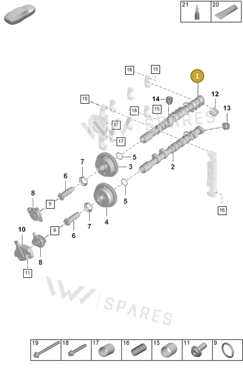 0PB109102 — Porsche 911 (2024-2025) diagram p63103100, position 1