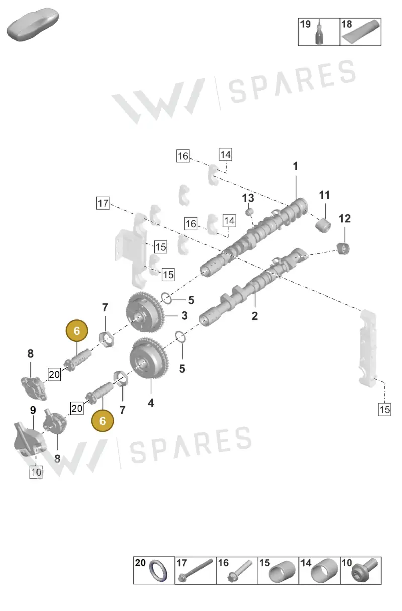 0PB109257A — Porsche 911 (2020-2022) diagram p53103100, position 6