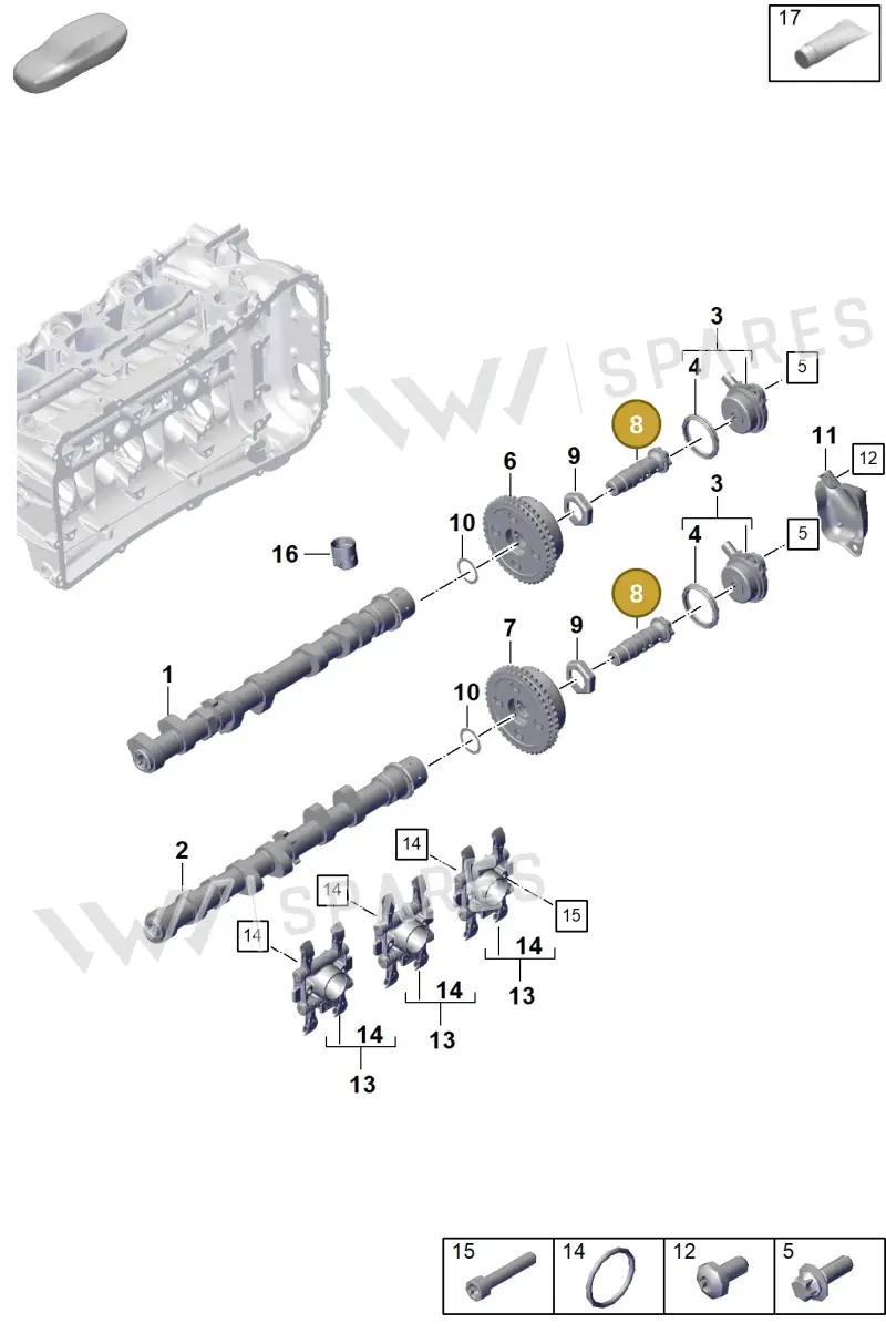 0PB109257A — Porsche 911 (2021-2022) diagram p59103100, position 8