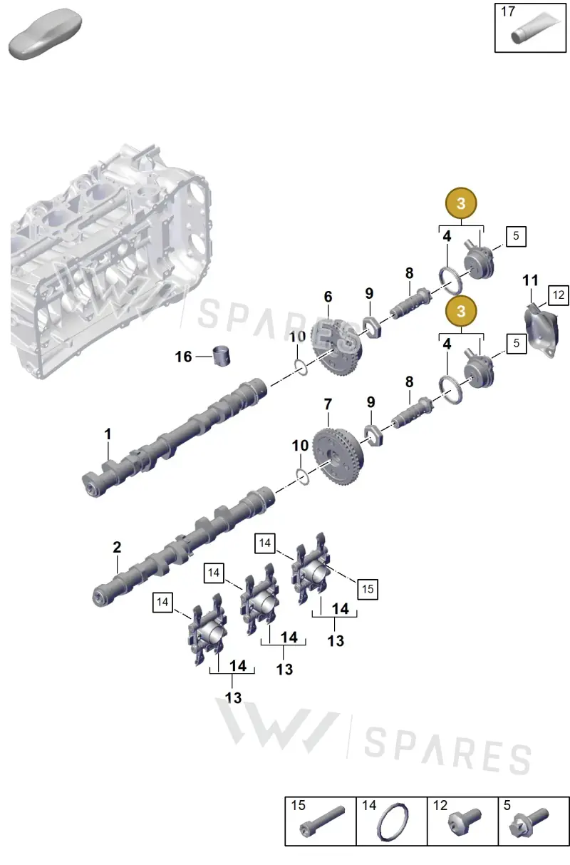 0PB109259C — Porsche GT3 RS (2021-) diagram p59103100, position 3